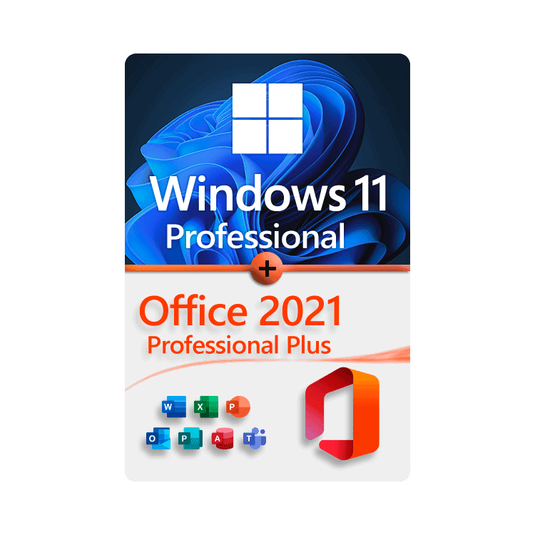 Windows 11 Pro + Office 2021 Pro Plus