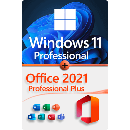 Windows 11 Pro + Office 2021 Pro Plus