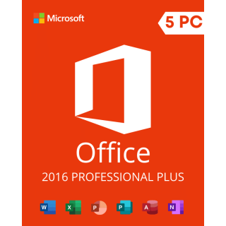 Office 2016 Pro Plus Retail Lisenziya Açarı 5 PC