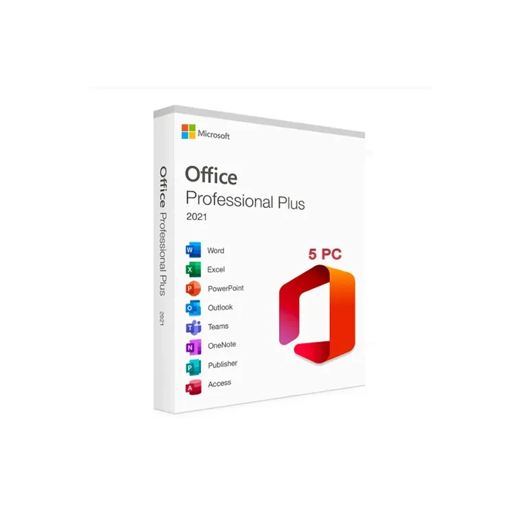 Office 2021 Pro Plus Retail Lisenziya Açarı 5 PC