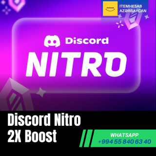 3 aylıq 2x Boostlu Discord Nitro