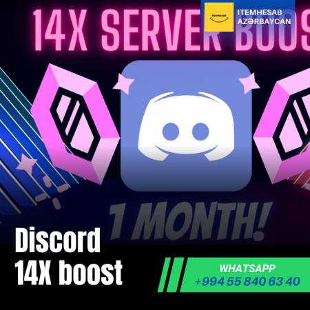 Discord 14X 1 Aylıq Boost