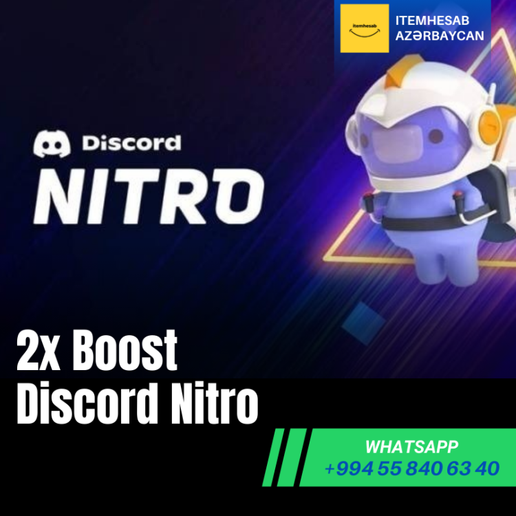 2X Boostlu Nitro | Discord 1 Ay