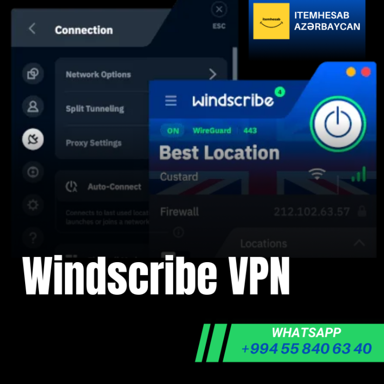 Windscribe VPN 6 Ay – 1 PC