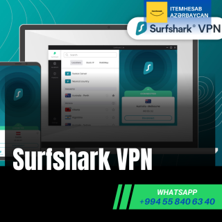 Surfshark VPN 6 Ay – 1 PC